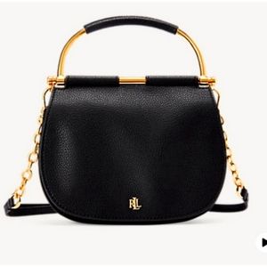 Ralph Lauren Pebbled Leather Satchel